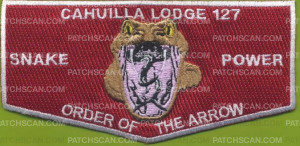 Patch Scan of Cahuilla Lodge 127 Order of the Arrow - pocket flap