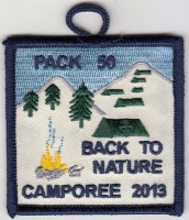 X167449A BACK TO NATURE CAMPOREE 2013 Pack 50