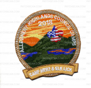 Patch Scan of Allegheny Highlands Council Camps (Activity Patch) 