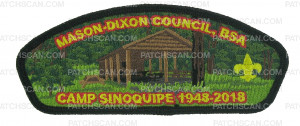 Patch Scan of Camp Sinoquipe 1948-2018 CSP (Handicraft Lodge)