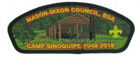 Camp Sinoquipe 1948-2018 CSP (Handicraft Lodge) Mason-Dixon Council #221(not active) merged with Shenandoah Area Council