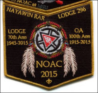 Nayawin Rar Lodge NOAC 2015 Pocket Tuscarora Council #424