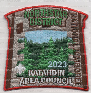 Patch Scan of KAC JAMBOREE NORTHSTAR PIECE RED