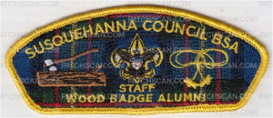 Patch Scan of Wood Badge Alumni Susquehanna Council Staff