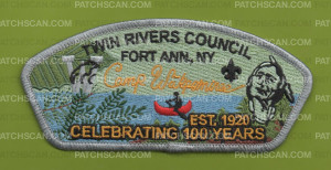Patch Scan of Twin Rivers Council Camp Wakpominee 100 years CSP