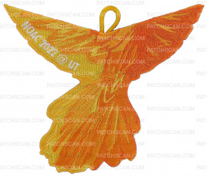 Patch Scan of NAWAKWA Orange Ghosted Cardinal (Activity Patch) 