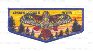 Patch Scan of Lenape Lodge Flap (Blue)