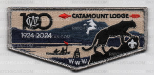Patch Scan of CATAMOUNT LODGE 100TH ANNIVERSARY FLAP