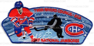 Patch Scan of The Original Six NHL Twin Rivers Council National Jamboree 2017