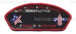 Patch Scan of East Texas Area Council- Benefactor FOS (Red) 