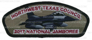 Patch Scan of Northwest Texas Council 2017 National Jamboree JSP KW1988