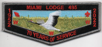 MIAMI LODGE 70 YEARS GREY BORDER Miami Valley Council #444