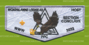 Patch Scan of WOAPALANNE LODGE 43 - 2022 Section Conclave (Host) Silver