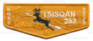 Patch Scan of Tsisqan 253 NOAC 2022 flap gold background
