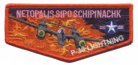 Netopalis Sipo Schipinachk 209 P-38 NOAC 2024 flap Longhorn Council #582