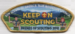 Patch Scan of KEEP ON SCOUTING GOLD