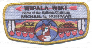 Patch Scan of Wipala Wiki 432 Michael G. Hoffman Gold Border
