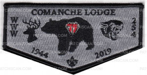 Patch Scan of Comanche Lodge 75th Anniversary Set OA Flap