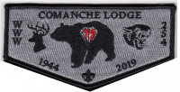 Comanche Lodge 75th Anniversary Set OA Flap Louisiana Purchase Council #213