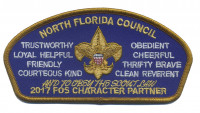 obey the scout law 2017 fos character partner 5x2.5 North Florida Council #87