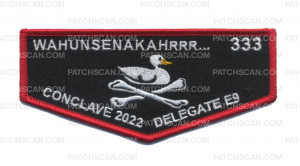 Patch Scan of Wahunsenakah 333 Conclave 2022 flap black background