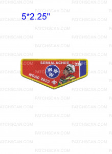 Patch Scan of Semialachee 239 NOAC 2022 State Flag Flap