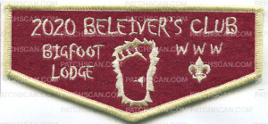 Patch Scan of Bigfoot Lodge 2020 believers