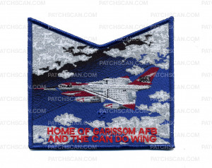 Patch Scan of Home of Grissom AFB Can Do Wing Pocket Piece