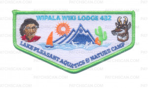 Patch Scan of Wipala Wiki Lodge 432 Lake Pleasant Aquatics Flap