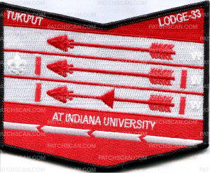 Patch Scan of Tuku'Ut Lodge 33 At Indiana University - Pocket patch