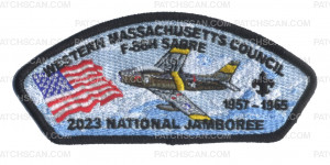 Patch Scan of 2023 NSJ Western Mass F-86H Sabre (Black) 