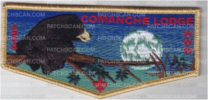Patch Scan of Comanche Lodge OA FLap gold