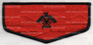 Patch Scan of PACHACHAUG LODGE LAST FLAPS RED