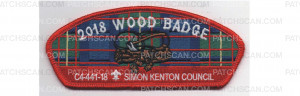 Patch Scan of 2018 Wood Badge CSP Three Beads (PO 87584)