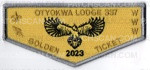 Patch Scan of 2023 Golden Ticket- OTYOKWA Lodge 337  
