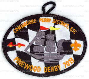 Patch Scan of X165305A COMMODORE PERRY DISTRICT PINEWOOD DERBY 2013 