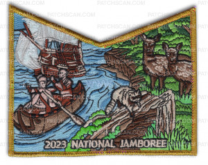 Patch Scan of P24898D_Gold 2023 National Jamboree Tantamous Lodge