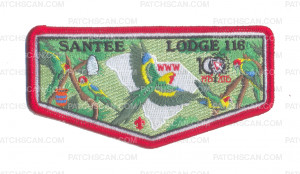 Patch Scan of K123816 - Pee Dee Area Council - Santee Lodge Centennial Flap