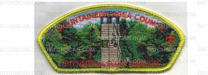 Patch Scan of Mountaineer Area Council Climbing Tower JSP yellow