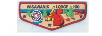 Wisawanik NOAK flap (red border) Arbuckle Area Council #468