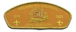 Sagamore Council 50th Anniversary Gold Metallic CSP  Sagamore Council #162