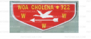 Patch Scan of Woa Cholena lodge flap: white border
