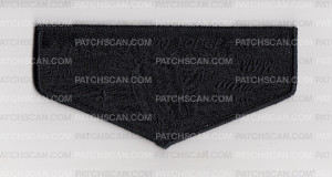 Patch Scan of NachaMimat Lodge 86 - All Black Ghosted Flap