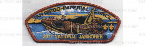 Patch Scan of 2017 National Jamboree Orca Metallic copper Border (PO 86700)