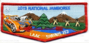 Patch Scan of 2013 National Jamboree LAAC Siwinis 252 - OA Pocket Flap