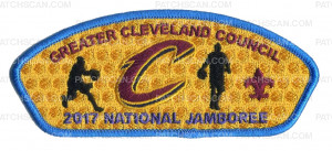 Patch Scan of Greater Cleveland Council 2017 National Jamboree JSP Orange Bkg