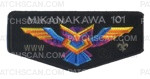 Patch Scan of 2022 MIKANAKAWA 101 Owl Flap (Black) Logo Ghosted