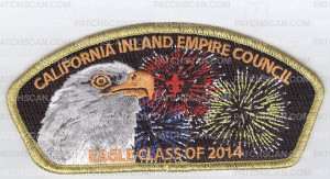 Patch Scan of California Inland Empire Eagle Scout Class of 2014