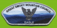 GSMC Eagle 2023 CSP silver metallic border Great Smoky Mountain Council #557