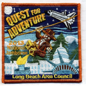Patch Scan of Quest for Adventure - 2013 National Jamboree Jacket Patch